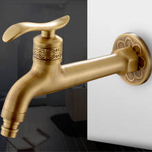 Washing machine faucet wall mounted garden faucets water taps antique brass mop pool faucets single handle cold water dragon 2024 - buy cheap