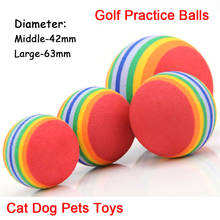 2pcs 63mm Cat Dog Toys Pets Dogs Chew Ball Puppy Dog Ball Pet Toy Puppy Tennis golf Ball Dog Toy Ball Pet Products 9g/pcs 2024 - buy cheap