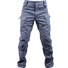 Городские военные тактические брюки мужские Стрейчевые тканевые SWAT боевые тренировочные брюки мужские повседневные походные брюки-карго 2024 - купить недорого
