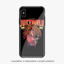 Suco wrld rapper macio silicone vidro temperado caso do telefone capa escudo para iphone se 6 s 7 8 plus x xr xs 11 pro max 2024 - compre barato