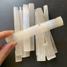 White Selenite Crystal Stone Wand Stick Decorations Long Reiki Healing Energy Cleanse Stone Decor Ornament 1pc Dropship 2024 - buy cheap