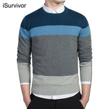 2022 Men Sweaters and Pullovers Hombre Men's Casual Fashion Slim Fit Long Sleeved O Neck Knitted Sweaters Pullovers Male Clothes 2024 - buy cheap