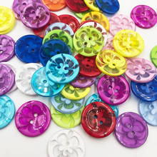 50Pcs 22MM Mix color plastic buttons children's apparel supplies sewing accessories DIY scrapbooking PT342 2024 - buy cheap