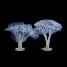 Искусственная Медуза из медузы, силиконовая аквариумная Медуза, украшение для аквариума, водный орнамент 2024 - купить недорого