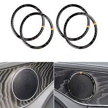 4pcs Car Accessories Door Speaker Ring Loudspeaker Durable Sticker Trim For Mercedes Benz W205 C180 C200 C300 GLC260 2024 - buy cheap