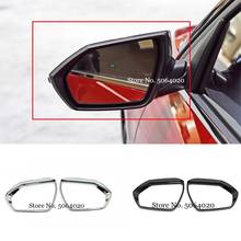 ABS Chrome Car Side Door rearview mirror block rain eyebrow Cover Trim Car Styling For Hyundai Elantra CN7 Accessories 2020 2021 2024 - buy cheap