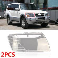 CAPQX 2PCS For Mitsubishi Pajero V73 V75 V77 03-11 Front Headlamp Headlight Waterproof Bright Lamp Cover Lampshade Shade Shell 2024 - buy cheap