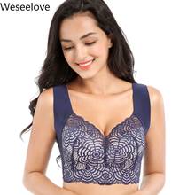 Weseelove Plus Size Women Lace Underwear Female Push Up Bralette Soutien Gorge Without Rims Iace Gathered Sleep Sexy Bra X09 2024 - buy cheap