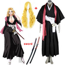 Anime Bleach Cosplay - Bleach 10th Division Lieutenant Matsumoto Rangiku Best costume wig sword for Halloween Cosplay 2024 - buy cheap