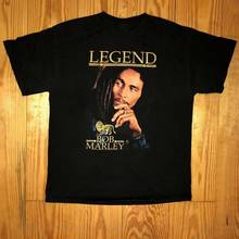 Bob marley 2007 legend zion rootswear camiseta tamanho grande rasta reggae leão t camisa moda estilo clássico 2024 - compre barato