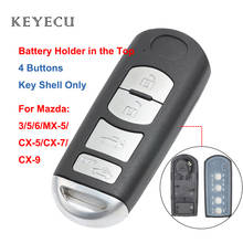 Keyecu-carcasa de repuesto para llave remota, 4 botones, para Mazda 3, 6, MX-5, Miata, CX-7, CX-9 2024 - compra barato