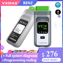 VXDIAG VCX SE для Benz OBD2 Diagnistic инструмент Автомобильный сканер испытательное оборудование Wifi автономное автоматическое программирование ключей с 500G HDD 2024 - купить недорого