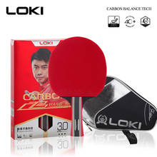 LOKI 3 Star Carbon Tube Tech Table Tennis Racket Professional Training PingPong Bat Ping Pong Paddle with Bag 2024 - buy cheap