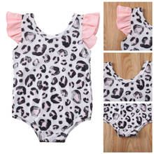 2020 Summer Newborn Infant Baby Girls Leopard Swimsuit Swimwear Bikini Swimming Suit 2024 - buy cheap