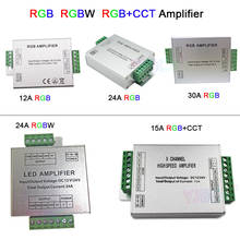 DC12V/24V RGB/RGBW/RGBWW RGB+CCT led Amplifier 12A/15A/24A/30A RGBWC Led Strip Tape Power Repeater controller 2024 - buy cheap