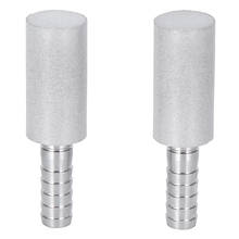 2Pcs 0.5  Diffusion Stone Stainless Steel Aeration Stone with 1/4 Inch Outer Diameter Barb Beer Gun 2024 - buy cheap
