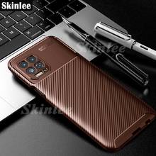 Skinlee-funda de silicona suave para Motorola G100, carcasa a prueba de golpes de fibra de carbono para Moto G10 G30, funda de teléfono G20 2024 - compra barato