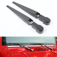 Conjunto de molduras para limpador de para-brisa de janela frontal de automóveis, molduras para jeep wrangler jk 2005-2012 2024 - compre barato