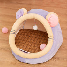 Removable Cat Bed House Kennel Nest Dog Bed Cat Tent Summer Dog Sofa Bed Cushion Pet Bed Cat House Dog House Cat Rug Teepee 2024 - buy cheap