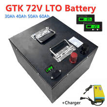 GTK 72V LTO batttery 72V 30Ah 40Ah 50Ah 60Ah lithium titanate battery Pack with BMS  fast Charge  long cycle time  +10A Charger 2024 - buy cheap