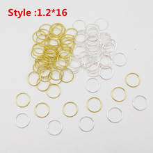 50pcs-100pcs Golden/Silver Women and Girls hair braid dreadlock beads rings Hoop Circle for Hair accessories 2024 - buy cheap