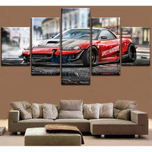 Home Decoration Canvas Painting 5 Pieces HD Prints Car Wall Art Landscape Modular Office Creative Frame Pictures Artwork Poster 2024 - buy cheap