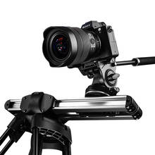 Микро 2 камера слайдер тележка слайдер рельсовая система Профессиональный портативный мини Видео слайдер для путешествий для DSLR BMCC RED ARRI Mini 2024 - купить недорого