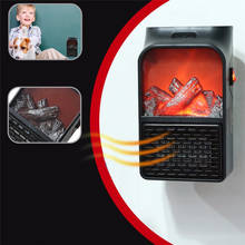 900W Mini Electric Wall-outlet Flame Heater EU Plug-in Air Warmer PTC Ceramic Heating Stove Radiator Household Wall Handy Fan 2024 - buy cheap