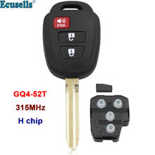 3 button Remote key FOB 315MHZ with H Chip for Toyota Highlander Rav4 Tundra Sequoia 2014-2018 FCC ID :GQ4-52T 2024 - buy cheap