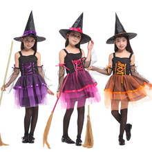 Umorden-Disfraz de hechicera para niños, Disfraces de Halloween, fiesta de Purim, Mardi Gras, vestido elegante, G-0195 2024 - compra barato