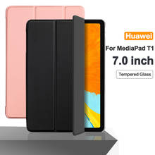 Capa de proteção para tablet, capa inteligente com flip e suporte de 7.0 polegadas para T1-701 mediapad t1 2024 - compre barato