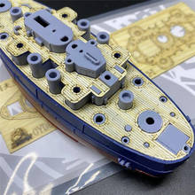 Navio modelo de atualização cruiser deck de madeira kit para cleveland cruiser q edição para meng WB-007 acessórios do navio 2024 - compre barato