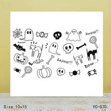 ZhuoAng-sellos transparentes de Ghost Claus para manualidades, sellos decorativos de silicona para álbum de recortes, fabricación de tarjetas, DIY 2024 - compra barato