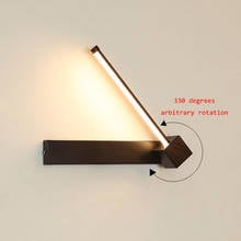 Modern LED Wall Light Nordic Rotatable Design Living Room Aisle Background Wall Lamp Loft Bedroom Bedside Lamp Decor Wall Sconce 2024 - buy cheap