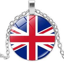 2020 Fashion Creative World Flags Time Glass Pendant Necklace Men and Women Jewelry Sweater Chain 2024 - buy cheap