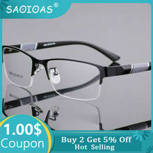 Мужские и женские квадратные очки для чтения SAOIOAS, безрамные компьютерные очки для чтения, очки для дальнозоркости + 1,0 + 2,0 + 3,0 + 4 2024 - купить недорого