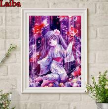 Japanese Manga Moe Anime Girls diamond mosaic full square diamond embroidery 5d diy diamond painting round drill 2020 Best gift 2024 - buy cheap