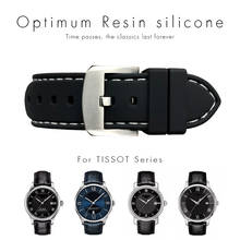 Pulseira de relógio universal de silicone, 20mm, 22mm, para tissot, rolex, submariner, omega seamster 300, seiko, bretiling, iwc 2024 - compre barato