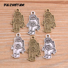 14PCS 15*28mm New Product Two Color Astronaut Charms Alien Pendant Jewelry Metal Alloy Jewelry Marking 2024 - buy cheap