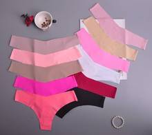 Hot Silk Sexy Women Thongs g string Seamless Panties Female Underwear Tanga Panties Low-Rise Lingerie Panty Intimates 1pcs ac125 2024 - buy cheap