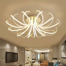 Lâmpada do teto led moderna da cor branca, iluminação de alumínio para cozinha, sala de estar, luminárias para teto 2024 - compre barato