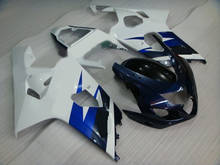 Cusotm Fairing Kit for GSXR 600 750 K4 04 05 GSXR600 GSXR750 2004 2005  White blue Fairings set+Full tank cover+gifts SA01 2024 - buy cheap