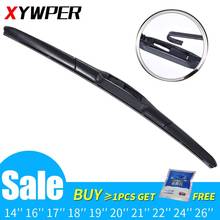 Car Wiper Blade Universal U Hook Type 14"16"17"18"19"20"21"22"24"26" Windscreen Windshield Rubber Hybrid Auto Wipers Accessories 2024 - buy cheap