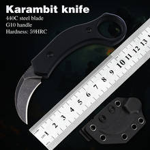 Hunting Knife CSGO Tactical Karambit Knives 440C Fixed Blade G10 Handle Pocket Knifes EDC Tools for Outdoor Camping Survival 2024 - buy cheap