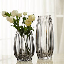 Creative geometric vertical prismatic glass vase transparent dining table decoration vases home living room decoration vase 2024 - buy cheap