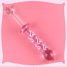 Розовый стеклянный анальный фаллоимитатор в форме сердца, секс-игрушка, Анальная пробка, пенис для женщин и мужчин, Хрустальный массажер, товары для геев и взрослых, мастурбация 2024 - купить недорого
