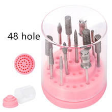 1 Set 48 Holes Nail Drill Bits Holder Stand Display Tool Drill Bit Organizer Box Container Manicure Accessories Dropshipping 40# 2024 - buy cheap