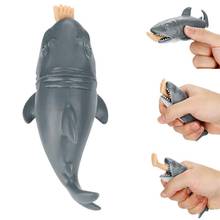 1pcs children Creative Biting Leg Shark Toy Funny  Spoof Trick toy Anti Stress Squeeze Toy Kids adult Stress Relief toy gift 2024 - buy cheap
