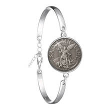 Fashion Bracelet Archangel St.Michael Protect Me Saint Shield Protection Charm Russian Orhodox Bangle Jewelry For Holy Gift 2024 - buy cheap