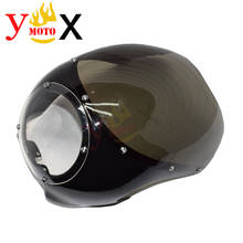 5-3/4" Motor Cafe Racer Front Headlight Fairing Windscreen Light Mask Cover for Harley Chopper Bobber Sportster 883 Dyna Softail 2024 - buy cheap